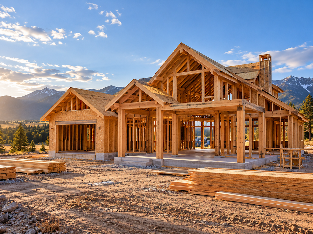 New home framing and construction in Southwest Montana